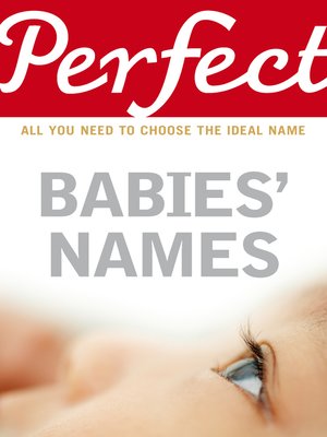 cover image of Perfect Babies' Names